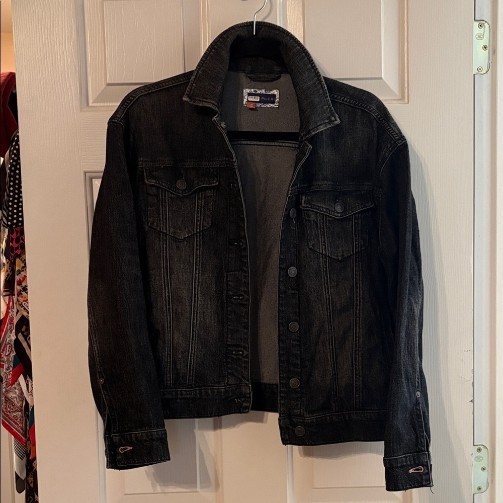 Pilcro Black Washed Denim Jean Jacket